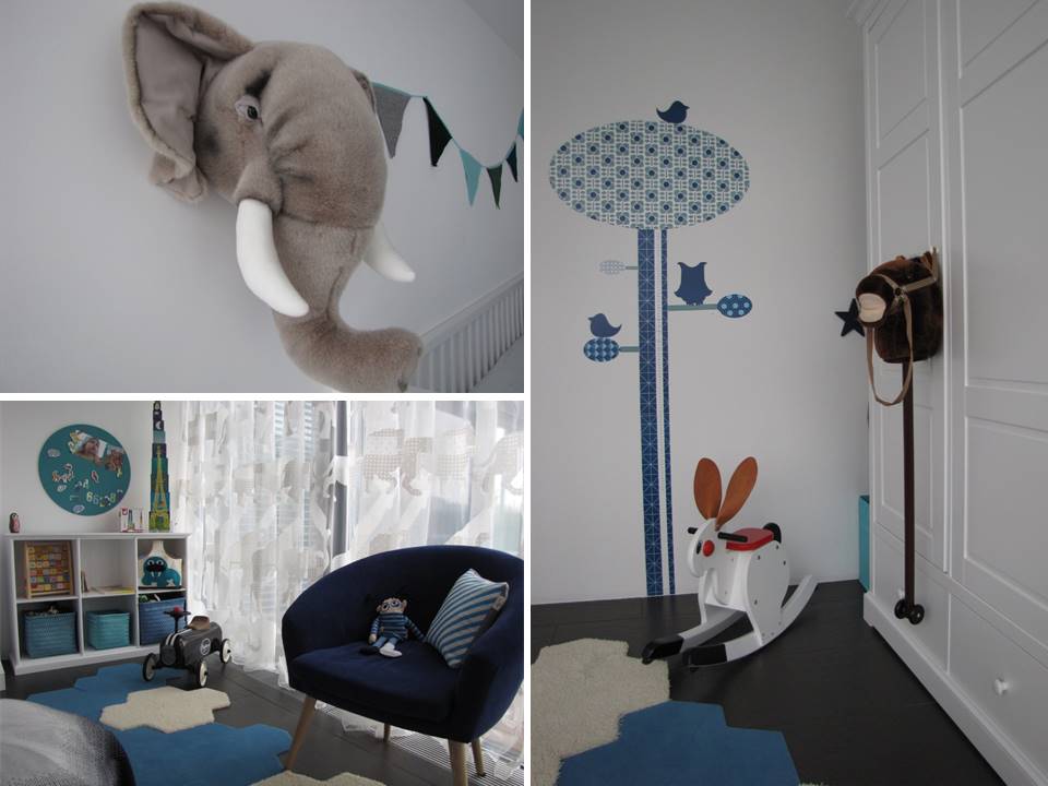 Modernes Kinderzimmer türkis blau; Kinderzimmergestaltung